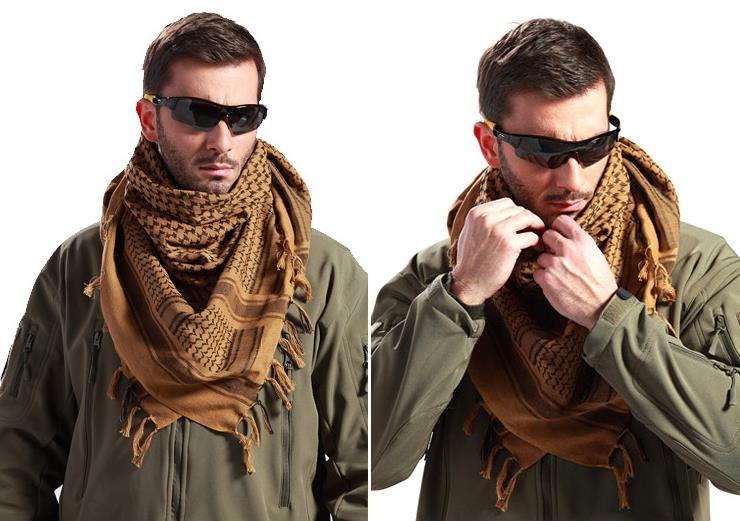 Tactical Arab scarf,outdoor square muffler, cotton kerchief