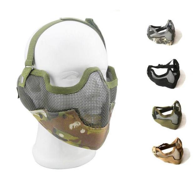 Tactical metal half face mask 014