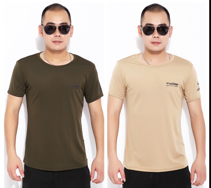 Cotton outdoor short T shirt  BLACKHAWK